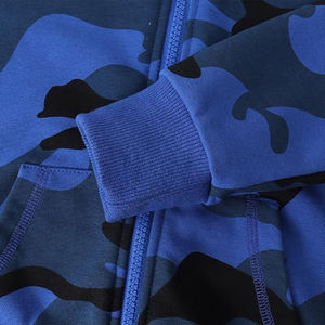 Sweat à capuche neutre à fermeture éclair, coupe classique, intérieur doux au toucher, manches souples, respirant, couche intermédiaire, hiver, 100% coton - Product Image 4