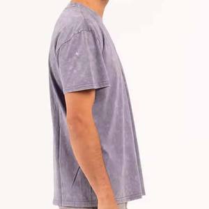 Camiseta lisa con estampado de 230Gsm para hombre, extragrande Camiseta con estampado de algodón orgánico en blanco, camiseta para hombre - Product Image 3