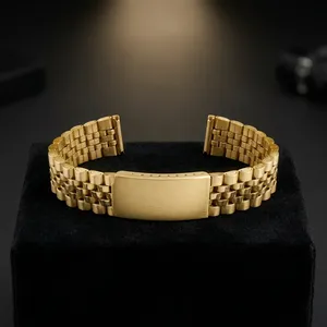 Luxury Unisex GD7030 Gold Stainless Steel Smartwatch Band Stainless Steel Buckle Adjustable <b>Watch</b> Strap <b>Watch</b> Bands <b>Watch</b> Part - Product Image 5