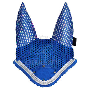 Elegante Red de orejas de caballo con adorno, capó de mosca transpirable y elegante para eventos, capó de oreja para ropa de caballo - Product Image 1