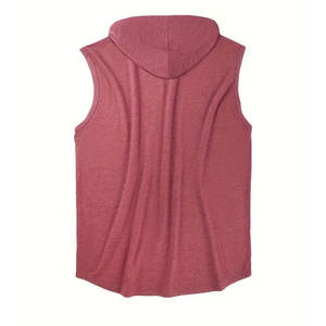 Wholesale Cheap Price Gym Workout <b>Sleeveless</b> Hoodies Bodybuilding Fitness Wear Stylish Basics Cotton Blended Made <b>Hoodie</b> - Product Image 2