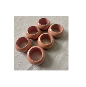 ห่วงรัดผ้าเช็ดปากทำจากไม้ที่เป็นมิตรต่อสิ่งแวดล้อมรูปทรงเรียบหรูสำหรับการจัดโต๊ะอาหารสุดหรูและการตกแต่งแบบร่วมสมัย - Product Image 3