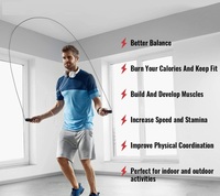Cuerda de Saltar de Metal Resistente con Color y Logotipo Personalizados para Entrenamientos de Fitness en Casa o Gimnasio, Unisex