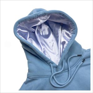 Sudadera con Capucha de Lujo Unisex de Algodón con Forro de Satén, Sudadera Holgada con Logotipo Personalizado, Chándal Unisex Liso Impermeable - Product Image 4