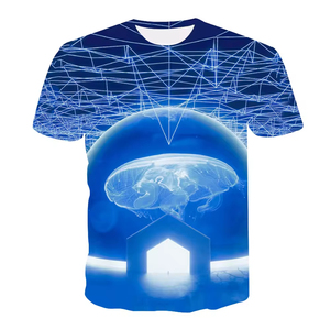 Camisetas de Sublimación Extra Grandes de Diseño Moderno 2025, Camisetas de Alta Calidad 100% Algodón, Camisetas de Sublimación con Logotipo Personalizado - Product Image 3