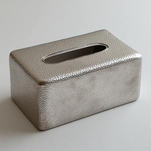 Caja de Pañuelos de Metal Hecha a Mano de Lujo con Detalles Artísticos Únicos, Gran Durabilidad, Estilo Moderno y Simple para Decoración del Hogar de Primera Calidad - Product Image 2