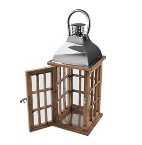 Bougie en bois de haute qualité porte-lanterne pot cabane en forme d'artisanat hôtel salon décoration nouveauté maison décorative - Product Image 1