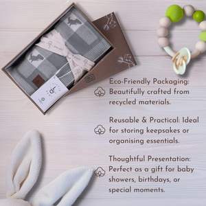 Baby <b>Blanket</b> Plaid - 80x100cm (100% Organic Cotton - 360gr) Dinosaur - Product Image 4