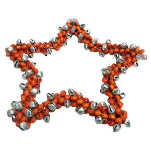 Décoration de noël nouveauté maison décorative suspendus étoile fer/perles tenture murale étoile pour la main en vrac - Product Image 1