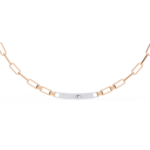สร้อยคอทองคำ 18K ประดับเพชรเลี้ยงในห้องปฏิบัติการ เครื่องประดับสุดหรูสำหรับสุภาพสตรี - Product Image 4