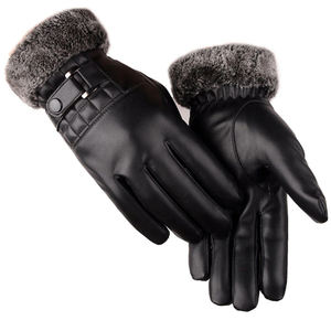 Gants en cuir de mode pour femmes faciles à porter et à laver Été Hiver doux trucs confortables porter des gants en cuir pour une utilisation en extérieur - Product Image 2