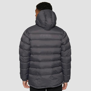 Veste de marque réfléchissante pour hommes, poignets réglables, thermoscellé, matelassé, gris jais, rembourré - Product Image 2
