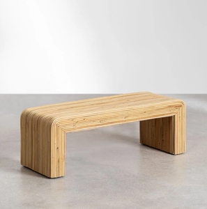 2025 nuevo diseño Vintage tejido a mano mesa de centro de ratán Rectangular decoración moderna muebles de sala de estar - Product Image 2