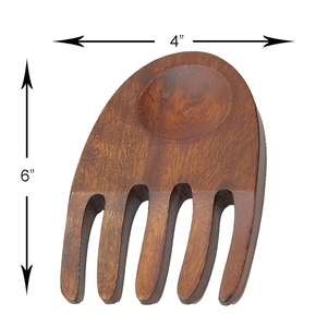 100% จับไม้อะคาเซียทำมือบนโต๊ะสำหรับร้านอาหารเครื่องใช้บนโต๊ะอาหารดีไซน์แบบอเมริกันทำมือสลัด - Product Image 1