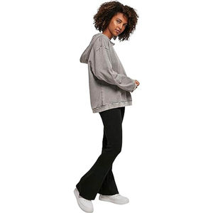 Venta al por mayor logotipo personalizado de alta calidad lavado con ácido de manga completa sudaderas con capucha de diseño casual temporada de invierno para las mujeres lavado con ácido sudaderas con capucha - Product Image 6