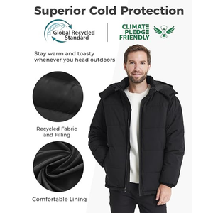 Hombres Warm Puffer Chaquetas Hombre Invierno Parka Chaquetas Abrigos para Invierno - Product Image 5