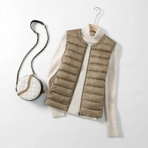Autumn Winter Women Sleeveless Waistcoat Warm Puffer Jacket Ultra <b>Light</b> White <b>Duck</b> Down Vest Female Short Oversize Outwear - Product Image 1