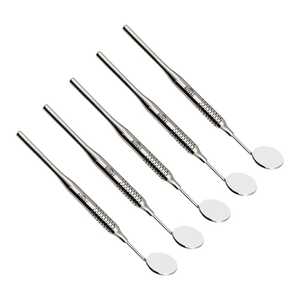 Miroir buccal dentaire Oral Miroir grossissant avion simple Miroir dentaire de forme ovale à douille conique Examen dentaire - Product Image 4