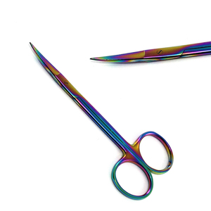 Ciseaux universels manuels à iris en acier inoxydable avec poignée en plastique ZUOL INSTRUMENTS, haute qualité, usage hospitalier, garantie 5 ans, CE - Product Image 4