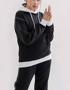 ชุดวอร์มผู้หญิงลายสก็อตพรีเมียม 550 380 GSM ผ้าฝ้ายเนื้อหนัก 100% เอวยางยืด แห้งเร็ว - Product Image 6