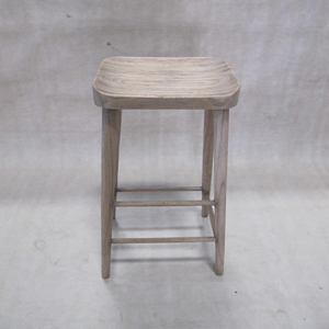 เก้าอี้บาร์เฟอร์นิเจอร์อเมริกายุโรปออสเตรเลียทำไม้เนื้อแข็งสีธรรมชาติไม้สำหรับห้องครัวและร้านอาหารเฟอร์นิเจอร์ - Product Image 5