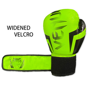 Superventas 16oz Kick Boxing Guantes Mix Fight Leather con muñequera Personzed OEM Venta al por mayor 6oz 12oz Tamaños Escenas deportivas - Product Image 2