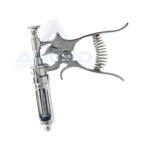Inyector continuo de jeringa de acero inoxidable para pistola de vacunación veterinaria 30/50/100 Cc - Product Image 5