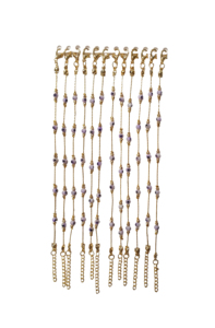 Bracelet en acier inoxydable plaqué zircon DAFNI BIG PAZAR - Cadeau tendance - Product Image 5