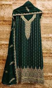 ชุดเดรสสไตล์ปากีสถานแบบดั้งเดิมของอินเดียชุดเดรสคาเมซผ้าไหมหลายสีปักลายสุนัขจิ้งจอกบานและสวยงาม - Product Image 2