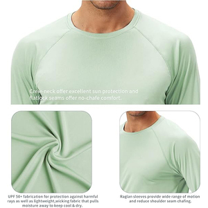 Camiseta de Protección Solar UPF de Manga Larga, Tejido Elástico Ligero para Protección Solar en Actividades Acuáticas - Product Image 4