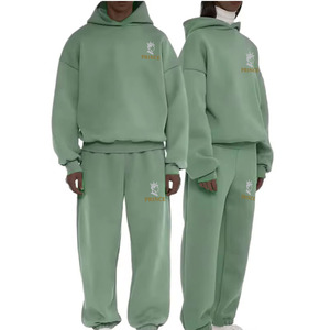 Dernier ensemble de sweat à capuche pour hommes en polaire technique de haute qualité personnalisé Survêtements pour hommes Joggers à capuche lourds pour hommes - Product Image 5