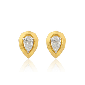 Manufacturer 14K Gold Lab Grown Diamond Pear Shape Earrings 0.35 Carat Fine Jewelry Wholesale - Product Image 2