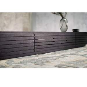 Armoire extérieure de haute qualité et durable en bois de teck massif avec vitrine de luxe au fini naturel - Product Image 5