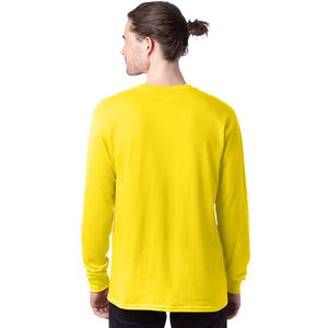 Camiseta de manga larga con estampado personalizado de estilo informal Patrón teñido liso con método de tejido Diseñador informal Camisetas de la mejor venta - Product Image 2