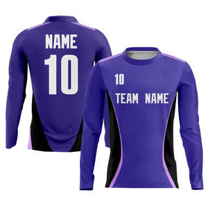 Conjunto de pantalones cortos de fútbol para adultos y niños personalizado 2025, Camiseta deportiva de entrenamiento de manga larga con nombre de equipo y logotipo de número - Product Image 3