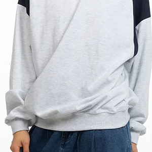 Sudadera Holgada de Diseño Moderno con Bloques de Color para Hombre 2026 / Sudadera Holgada de Moda Urbana con Bloques de Color para Hombre - Product Image 3