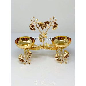 ชามเสิร์ฟอาหารและของอื่นๆ ทำจากโลหะคุณภาพเยี่ยม รูปทรงโบราณไม่สมมาตร ดีไซน์สวยงามทันสมัย สร้างสรรค์ด้วยศิลปะ - Product Image 5