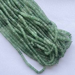 4mm 5mm 6mm 8mm naturel vert fraise Quartz pierre lisse Heishi pneu pierre précieuse perles brin vente en gros bijoux semi-précieux - Product Image 2