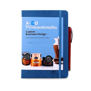 Libreta A5 de Cuero PU Ecológico con Banda Elástica, Diseño Personalizado para Empresas - Product Image 2