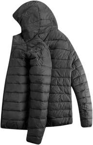 Veste matelassée légère compressible matelassée résistante à l'eau 4 poches Manteau matelassé thermique isolé pour l'hiver - Product Image 4