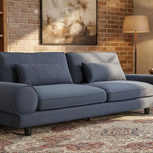 โซฟาผ้ากำมะหยี่สีน้ำเงินสุดหรู รุ่น PRADO |   โซฟาดีไซน์ร่วมสมัย |   ที่นั่งในห้องนั่งเล่นผ้าสั่งทำพิเศษ - Product Image 3