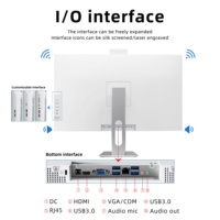 PC Todo en Uno Blanco de 27 Pulgadas IPS, Intel Core I7/i9, Super Delgado, Sin Bisel, para Uso Empresarial, con Almacenamiento SSD, Windows 10/11
