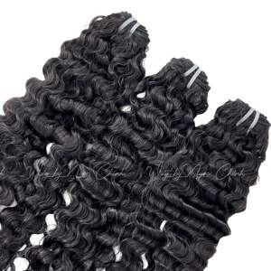 Extensiones de Cabello Funmi Pixie Curl Vietnam, Grado Superior, Super Double Drawn, Cabello Virgen Peruano con Cutícula Alineada, Color Natural - Product Image 4