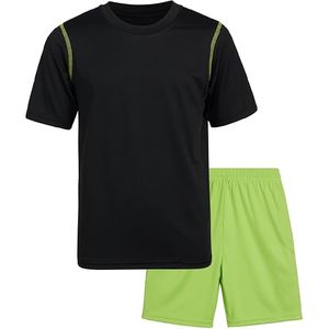 เซ็ตเสื้อยืดแขนสั้นสำหรับผู้ชาย, ชุดสองชิ้นเสื้อยืดลำลองพิมพ์ลายฤดูร้อน - Product Image 1