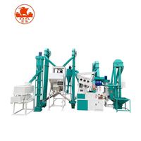 Bonne performance 1 tonne par heure machines de moulin à riz ligne de production complète de rizerie fraiseuse de moulin à riz