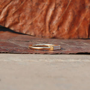 Premium 0,3 Ct Baguette Cut Lab Grown Solitaire CVD Diamond Band en oro amarillo de 14K Boda y regalo de aniversario para su BulkLot - Product Image 3