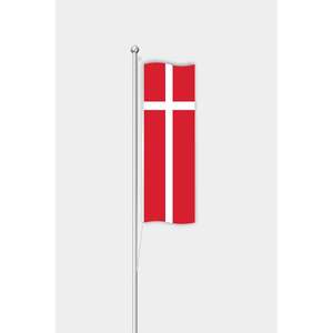 Digital-Printed Danish <b>Flag</b> <b>for</b> Outdoor Use with Aluminum <b>Pole</b> - Product Image 1