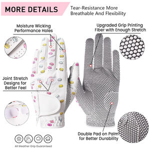 Guantes de golf Premium con tela transpirable antideslizante y ajuste ajustable para hombres y mujeres - Product Image 2