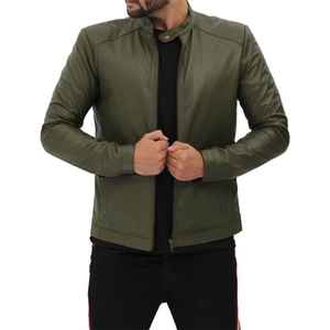 Vestes personnalisées en cuir pour hommes/femmes, vestes en cuir d'agneau noir véritable de haute qualité - Product Image 6