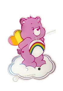 Care Bear Customized Logo Acrylic Lash <b>Tiles</b> <b>Magnetic</b> Tweezer Holder Plate Carebear Lash <b>Tiles</b> - Product Image 2